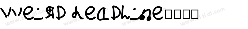 Weird Headline字体转换